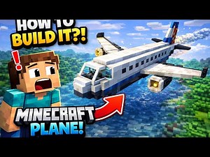 HOW TO BUILD A PLANE IN MINECRAFT?! ✈️🔥 | Flying Aircraft Tutorial