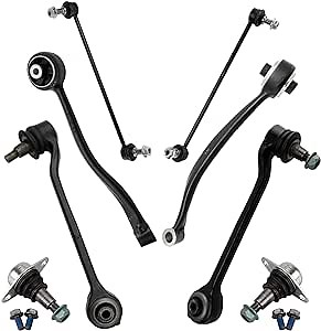 TRQ Front Suspension Kit Ball Joint Control Arm Control Arm with Ball Joint Sway Bar Stabilizer Link Compatible with 2011-2017 BMW X3 2015-2018 X4