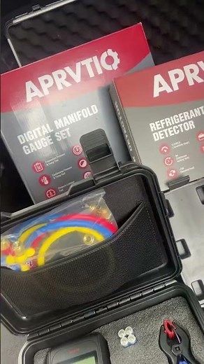 Aprvtio Complete HVAC Tool Kit | Leak Detector, Scale & Manifold Gauge Demo