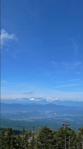 北八ヶ岳ロープウェイ山頂駅からの眺め