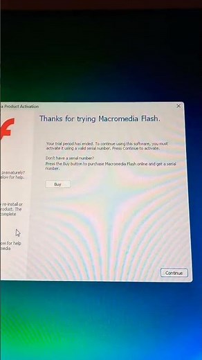 Why Macromedia flash 8 dosen't working for me!?
