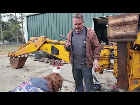 JCB 1400B Backhoe.. MORE MORE MORE Hydraulic Hoses and Stuff