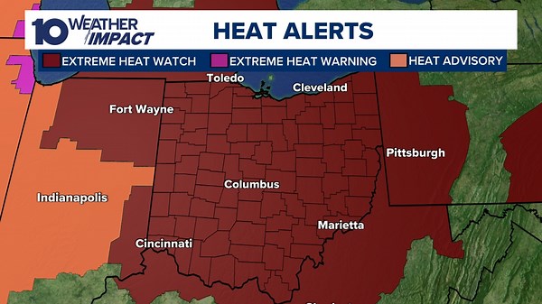 NWS issues Heat Advisories for Ohio as summer kicks off with temps soaring to 90s