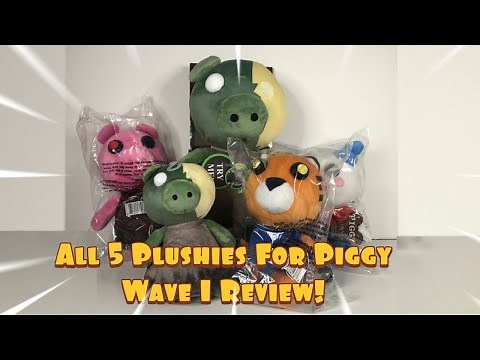 All 5 Roblox Piggy Plushies For Wave 1 Review!!!