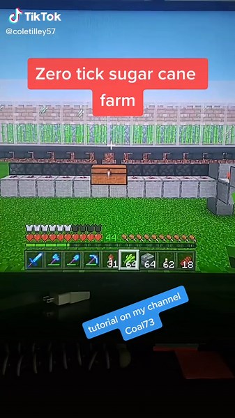 Ultimate Zero Tick Sugarcane Farm for Minecraft Bedrock