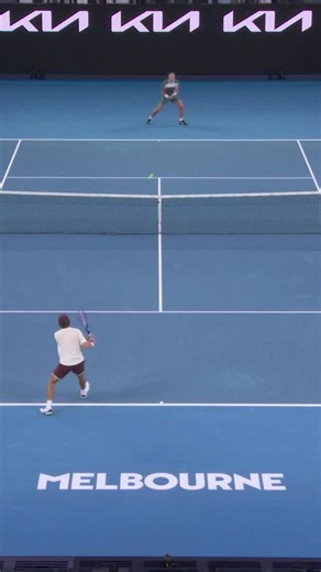 We don't even know what to call this shot, but it got the home crowd absolutely roaring 👏 #flybetter Emirates 🎥: ESPN • TNT Sports • Wide World of Sports • WOWOW | Australian Open