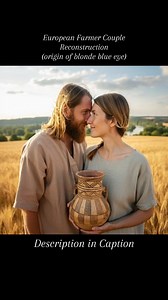 Most people think blonde hair and blue eyes came to Europe with the Yamnaya Indo-Europeans. ❌ That’s not true. This reconstruction shows a couple from the Globular Amphora culture — and they already carried those traits before the steppe migrations. 👇 Here’s what most people don’t realize. 🗺️ WHO WERE THE GLOBULAR AMPHORA PEOPLE? They lived in Central and Eastern Europe, including: • Modern Poland • Ukraine • Belarus • Parts of Germany and the Baltics They were European Neolithic farmers, not 