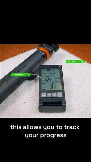 This simple radar device measures dry swing bat speed + exit velocity to track your gains #baseball