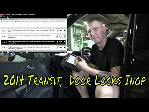 2014 Ford Transit Door Locks Inop