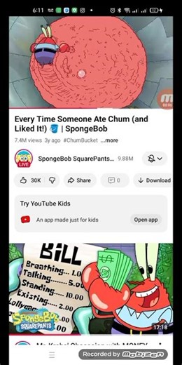 did Mr Krabs swear while eating chum???