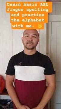 Beginner ASL lesson: finger spelling the alphabet A–Z. #shorts