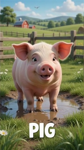5 Farm Animals for Kids | Learn Animal Names 🐷 #toddlerlearning #preschoollearning #littlelearners