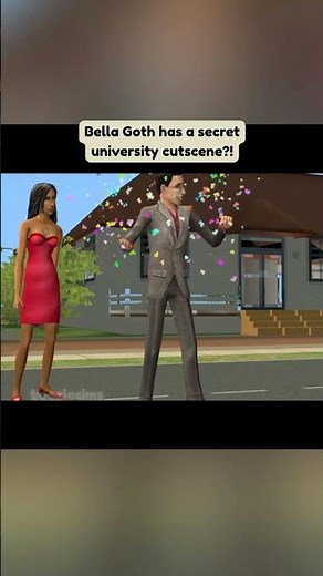 did you know Bella Goth can appear in Alexander Goth’s university cutscene in The Sims 2?