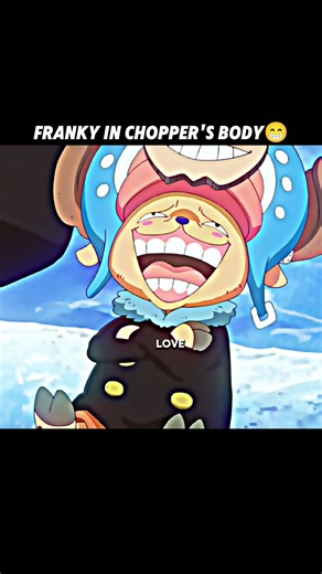 Franky in Chopper's Body😁 #luffy #onepiece #anime