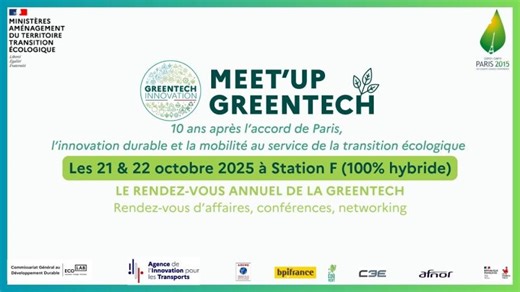 Meet Up Greentech 2025 - Mercredi 22 octobre 2025 | Sean Mc Govern