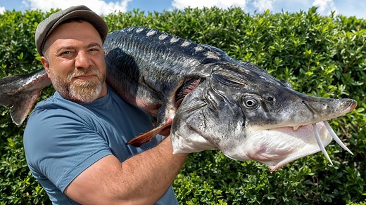 Traditional Azerbaijani Sturgeon Cooked to Perfection