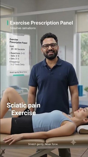 Sciatic Nerve Stretch Exercise | Best Sciatica Pain Relief Exercise | Physiotherapy at Home