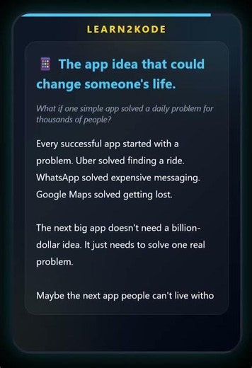 The app idea that could change someone's life