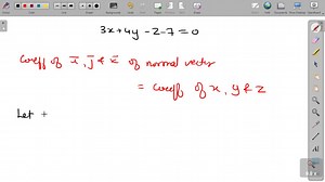 SOLVED:Find a normal vector to the plane. z=3 x 4 y-7