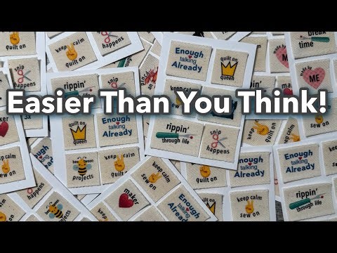 How To Make Fabric Labels At Home