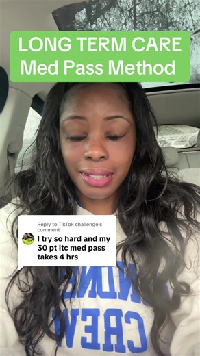 Replying to @TikTok challenge Long Term Care Med Pass Method #Newnurse #NurseTok #nursingeducation #longtermcare #NewGradNurse