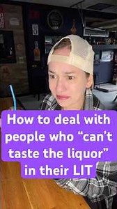 How to deal with people who can’t taste the liquor in their LIT #bartender #barskit