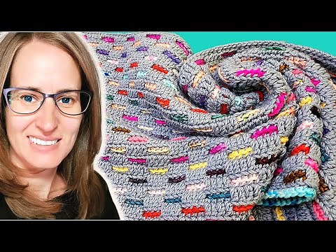 EASY Mosaic crochet, you must see this! #crochetmosaic #freecrochetpattern