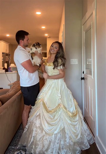 Trying the dress on! I need a bigger hoop skirt! | Hoop Skirt