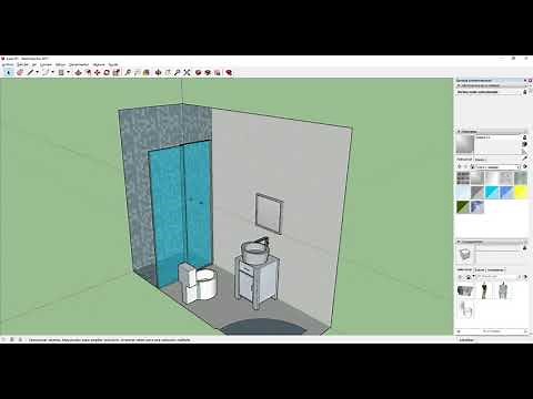 Tutorial: Aprende SketchUp creando un Baño completo, how to make a bathroom in 3d