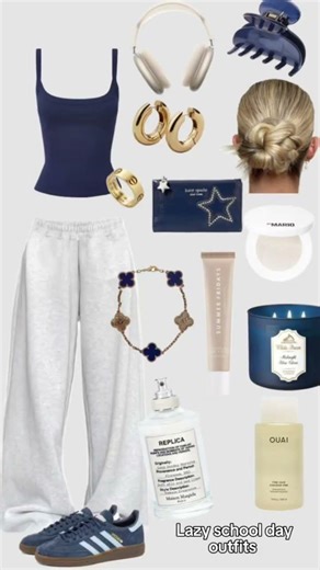 Lazy day outfits!! #preppy #ootdguide #edit #fitcheck #aesthetic #fypシ゚viral #inspo #outfitstyle