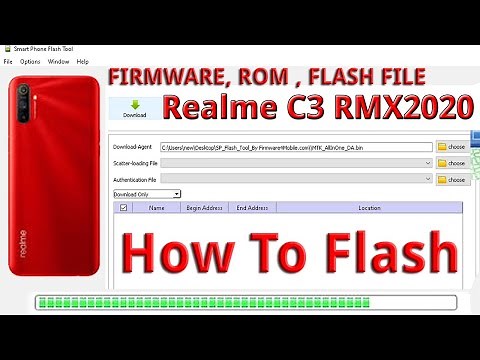 Realme C3 Full Flash Scatter Rom By Free Tool - How To Flash RMX2020 Hang On Logo Dead Boot Repair )
