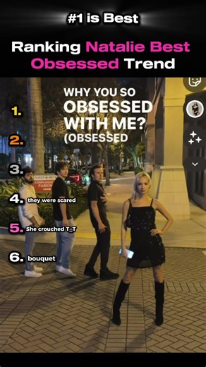 Ranking NATALIE BEST OBSESSED Trend #obsessed #igstorytrend #ranking