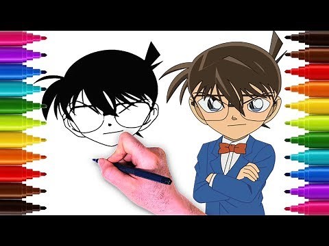 Drawing Anime Drawing conan from anime detective conan The steps are very easy