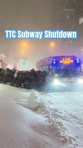 🚇 TTC Subway Shutdown During Snowstorm ❄️ #shorts #ttc #subway #canadiancity #snowstorm #toronto