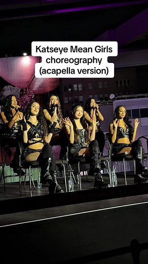 Katseye performing Mean Girls acapella with choreo @KATSEYE #katseye #katseyemeangirls @GRAMMY Museum