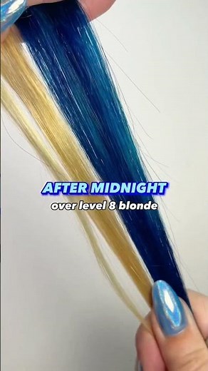 Moody Blue Manic Panic Hair Colors on Blonde Hair #bluehair #manicpanic