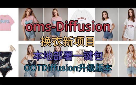 【oms-Diffusion】一键包 换衣开源新项目 OOTD升级版本
