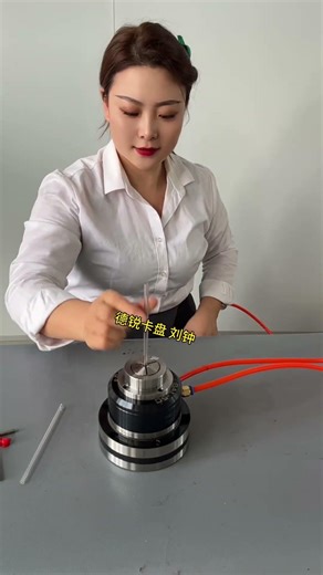 High precision air collet chuck. Back-pulled Pneumatic chuck. #air chuck #mini chuck