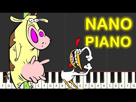 Cow and Chicken Intro Theme Piano Tutorial