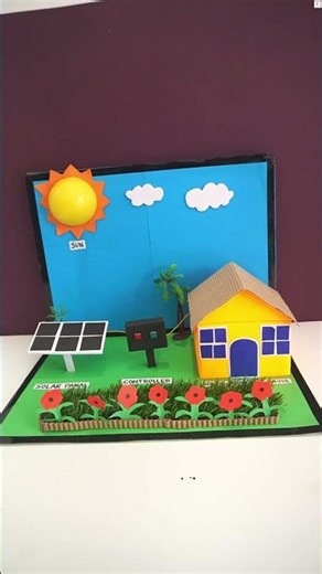 Solar Powered House Model for Science Exhibition | Solar Powered House Working Model Step-by-Step