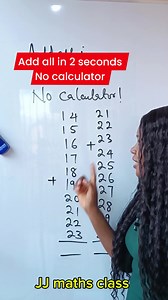 1.4M views · 9.1K reactions | Add ten consecutive numbers in 2 seconds without a calculator. #mathreels #mathtricks #maths | JJ maths class | Facebook