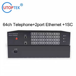 [Hot Item] 64 Multiplexor de Telefonía PCM por Ethernet sobre Fibra, Multiplexor de Voz FXS/FXO a Convertidor de Fibra Óptica