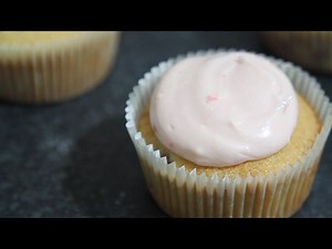 Raspberry Cupcakes w/ Raspberry Cream Cheese Frosting | Craving for Baking
