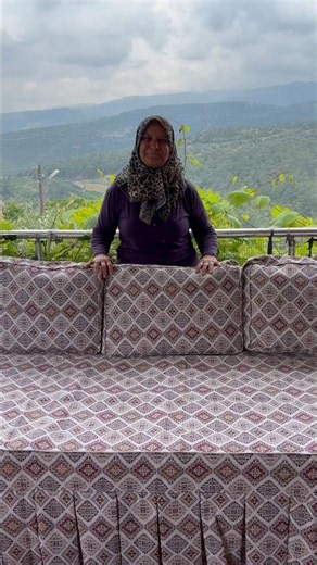 I'm covering my balcony daybed with a new throw. #daybed #sofa #explore