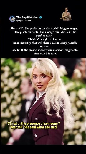 Sabrina Carpenter's entire aesthetic is actually a survival strategy. Here is why.
