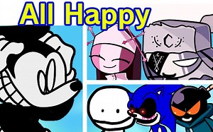 大家一起唱Mickey的Happy【萌福/FNF】mikey is be coming other people hard 通关