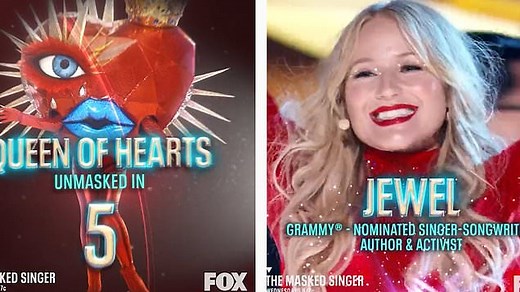 Singer-Songwriter Jewel wins 'The Masked Singer' dressed as The Queen of Hearts