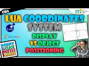 LUA COORDINATE SYSTEM EXPLAINED: Learn the positioning of objects, display coordinates Solar2D 2020