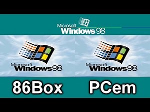 Windows 98 - 86Box vs PCem v12