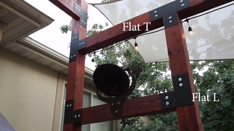 Posthugger™ Outside Corner Brackets AND MORE for 6x6 Wood Posts | Shop Table Pergola Brackets | 1/8" Plate Steel USA - Etsy